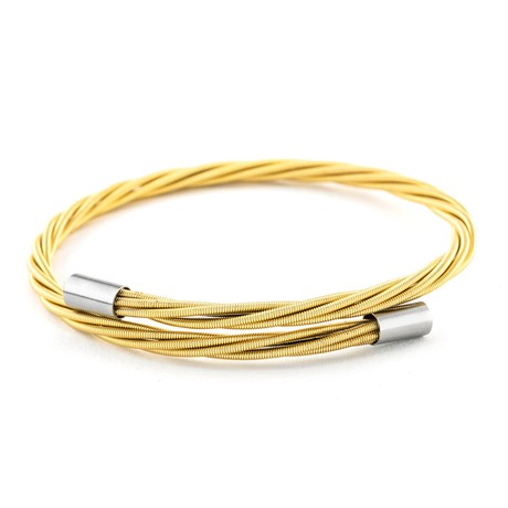 Guitar God Guitar String Bracelet // Gold