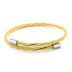 Guitar God Guitar String Bracelet // Gold