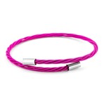 Punk Guitar String Bracelet // Pink