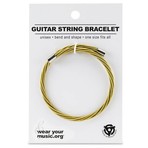 Guitar God Guitar String Bracelet // Gold