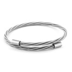 Simply Guitar String Bracelet // Silver