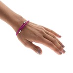 Punk Guitar String Bracelet // Pink