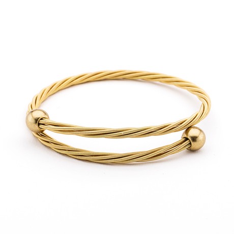 Baller Guitar String Bracelet // Gold