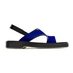 Maximillian Sandal // Bright Blue + Black (Euro: 43)