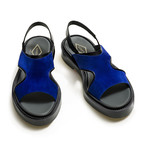 Maximillian Sandal // Bright Blue + Black (Euro: 41)