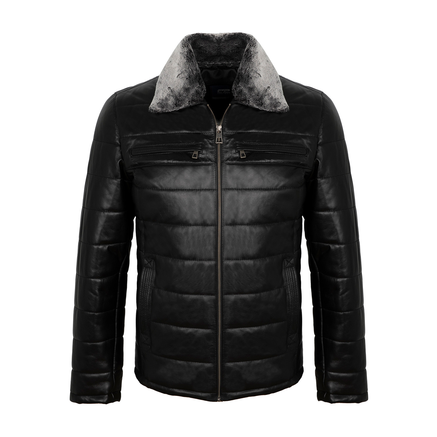 Collared Leather Jacket // Black (S) - Paul Parker - Touch of Modern