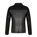 Fitted Leather Jacket // Black (M)