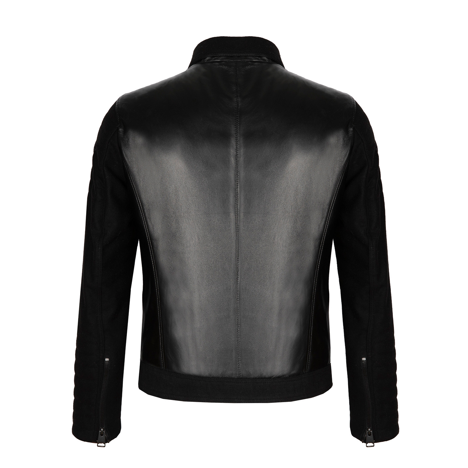 Side-Zip Leather Jacket // Black (2XL) - Paul Parker - Touch of Modern
