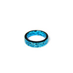 Matrix Carbon Fiber Ring // Blue (8.5)