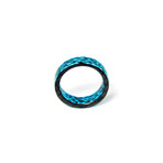 Matrix Carbon Fiber Ring // Blue (8.5)