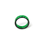 Matrix Carbon Fiber Ring // Green (8)