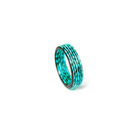 Matrix Carbon Fiber Ring // Aqua (9)