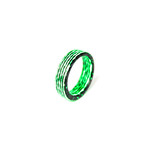 Matrix Carbon Fiber Ring // Green (8)