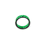 Matrix Carbon Fiber Ring // Green (8)