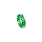 Matrix Carbon Fiber Ring // Green (8)