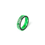 Matrix Carbon Fiber Ring // Green (8)