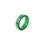 Matrix Carbon Fiber Ring // Green (8)