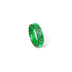 Matrix Carbon Fiber Ring // Green (8)