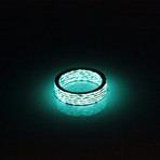 Matrix Carbon Fiber Ring // Aqua (9)