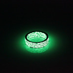 Matrix Carbon Fiber Ring // Green (8)