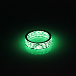 Matrix Carbon Fiber Ring // Green (8)