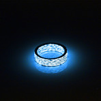 Matrix Carbon Fiber Ring // Blue (8.5)