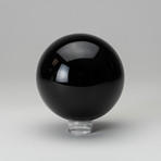 Genuine Polished Black Obsidian Sphere