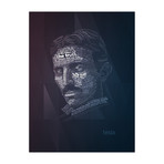 Nikola Tesla Typography Quotes (18"W x 24"H x 1.5"D)