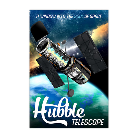 Hubble Telescope (18"W x 24"H x 1.5"D)