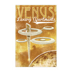 Venus Luxury Apartments Retro Futuristic (18"W x 24"H x 1.5"D)