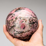 Genuine Polished Imperial Rhodonite Sphere