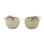 Women's PR54TS Sunglasses // Light Brown + Mirror Gold