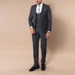 Shoosh 3-Piece Slim Fit Suit // Smoke (Euro: 46)