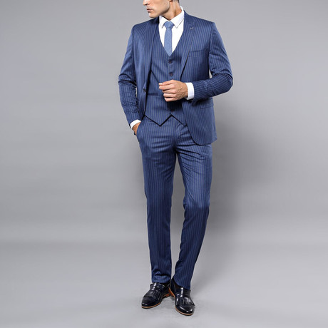 George 3-Piece Slim Fit Suit // Navy (Euro: 44)