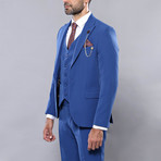 Fin 3-Piece Slim Fit Suit // Blue (Euro: 48)