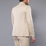 Francesco 3-Piece Slim Fit Suit // Beige (Euro: 50)