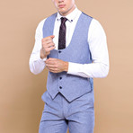 Stefano 3-Piece Slim Fit Suit // Light Blue (Euro: 46)