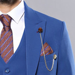 Fin 3-Piece Slim Fit Suit // Blue (Euro: 48)