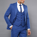 Kylian 3-Piece Slim Fit Suit // Blue (Euro: 52)