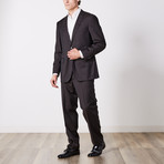 Paolo Lercara // Suit // Brown Solid Twill (US: 40L)