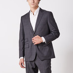 Via Roma // Classic Fit Suit // Gray Double Windowpane (US: 36S)