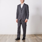 Paolo Lercara // 3 Piece Suit // Gray Check (US: 42S)