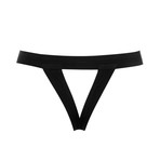 Nocturnal Open Thong // Black (S)