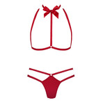 Harness + Thong Set // Red (XS-S)