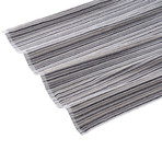 Plush Striped Bamboo Towels // Set of 6 // Patriot Grey