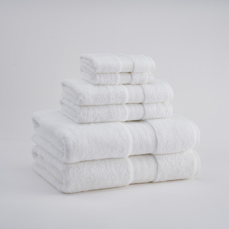 Hydro Cotton 660-Gram Towels // Set of 6 // White