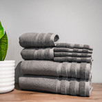 Zero-Twist Bamboo Towels // Set of 6 // Grey