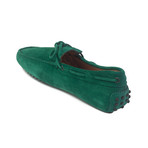 Suede Gommini Driving Loafer // Green (US: 6.5)