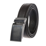 Leather Belt // Leather Belt // Black Belt - Black Buckle // Model AEBL199