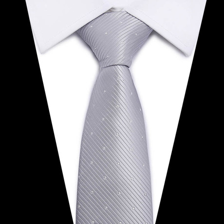 Hand Made Neck Tie // Silver Design